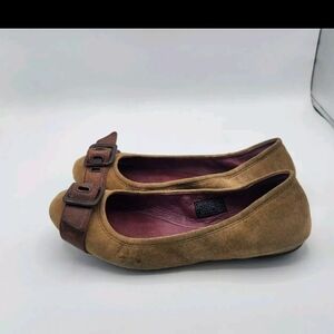 Ugg Kellis Tan Leather Ballet Flats Womens Size 7